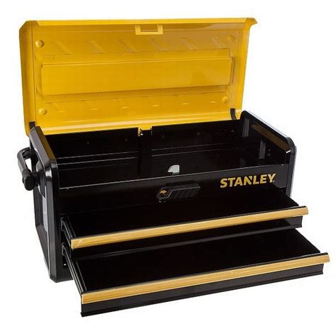 stanley metal tool box 19|stanley tool box with drawers.